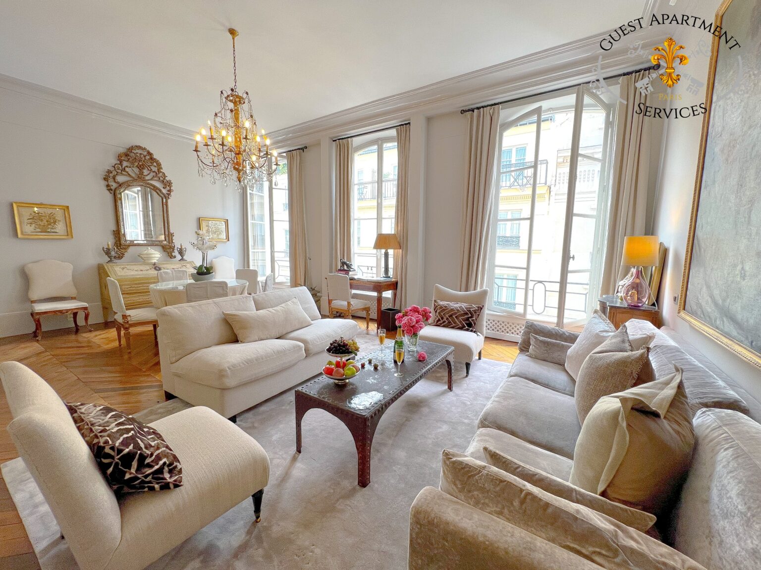 View of Our Paris luxury apartments - Guest Apartment Services Paris